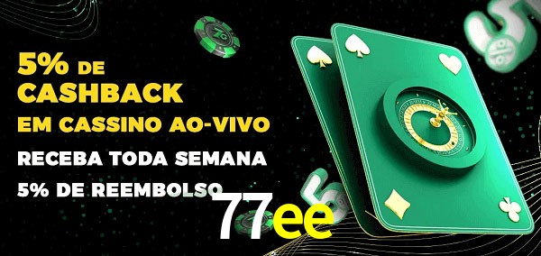 Promoções do cassino ao Vivo 77ee